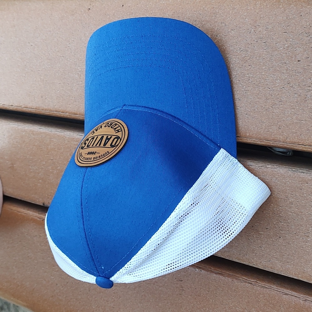 David's Hydro Vac Stitched Leather Patch Trucker … - image 6